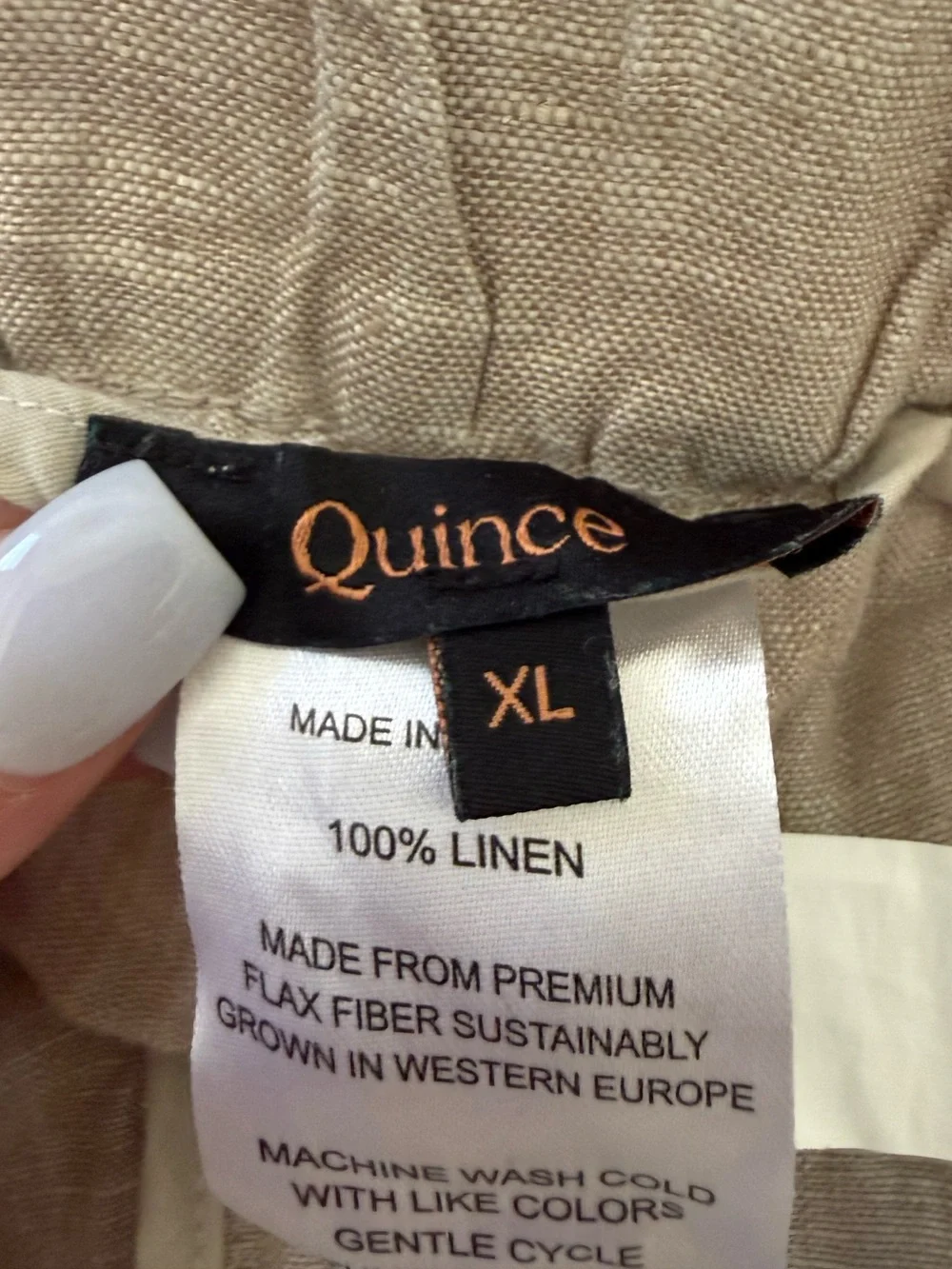 Quince Oatmeal Linen Euro Summer Boho Pants